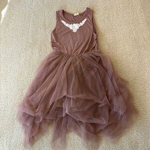 Girl ballet style tulle dress